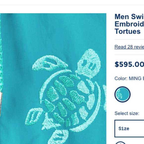 AUTHENTIC Vilebrequin Swim Shorts / Swim Trunks Size M - Picture 6 of 6